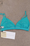 BASERANGE Mississippi Bra Narrow Collection Bamboo Fiber Bamboo Cotton Soft Underwear France BAS-BRMI-BL-SP25-LSS Turquoise